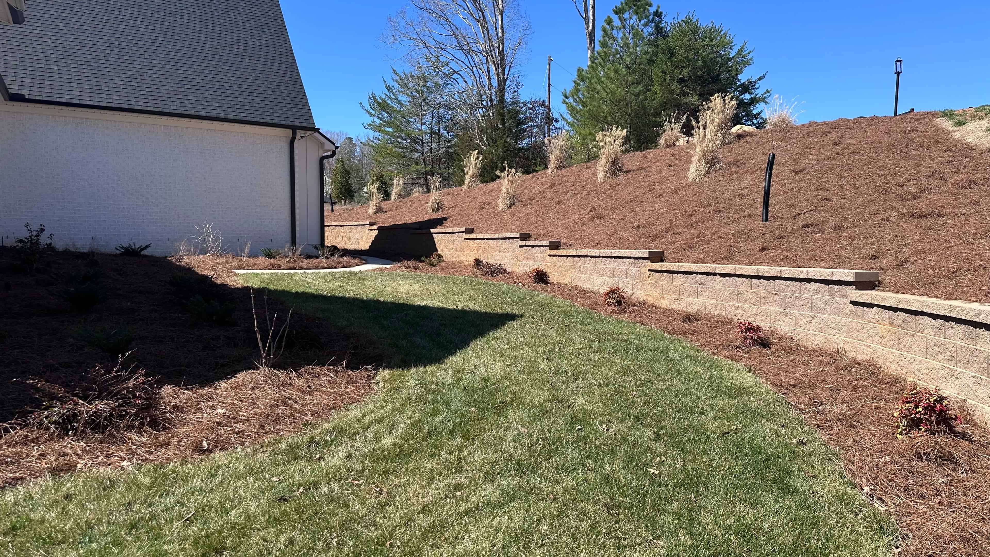 Retaining Wall Installation image