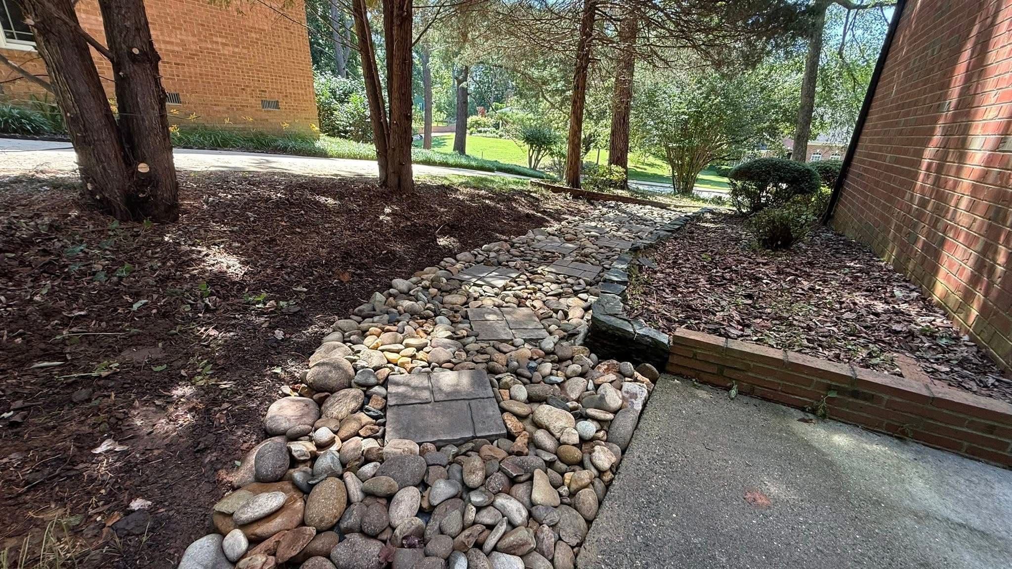 Project River Rock Landscaping Enhancements image