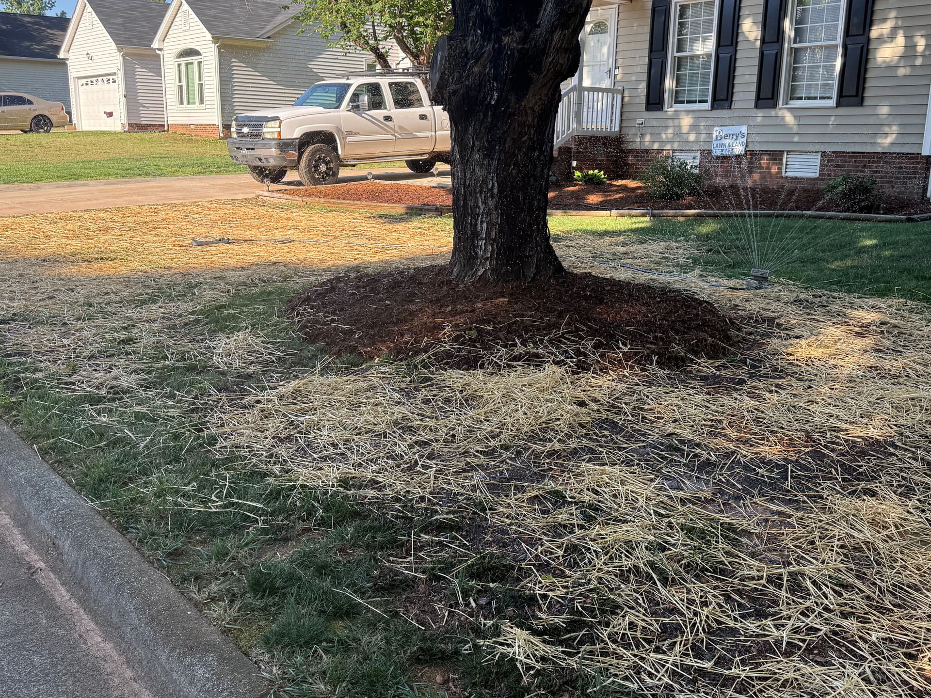 Gallery photos for Lawn Leveling, Top Dressing, and Seeding in Gibsonville: Image #1