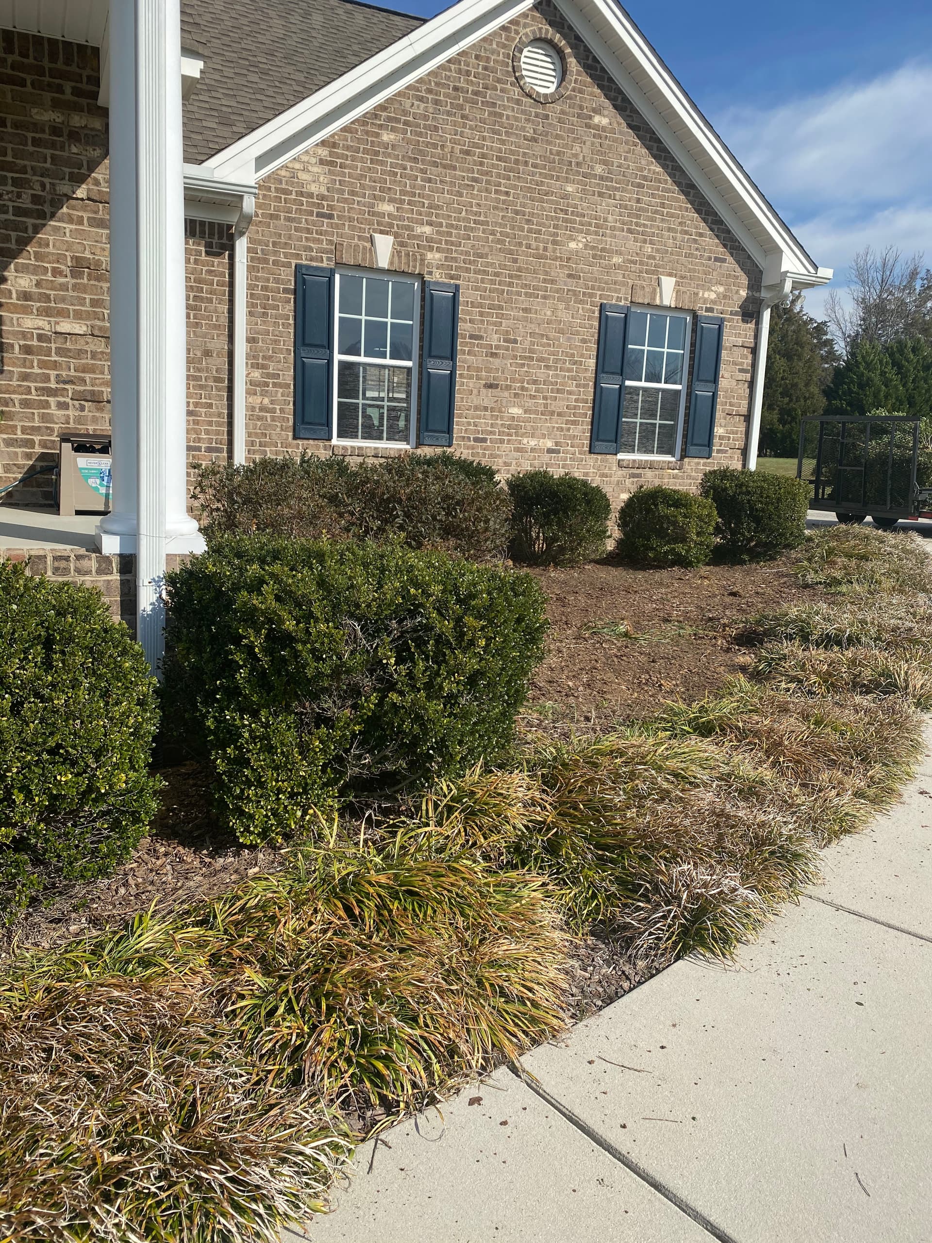 Front Yard Bed Cleanout and Replant in Gibsonville NC image