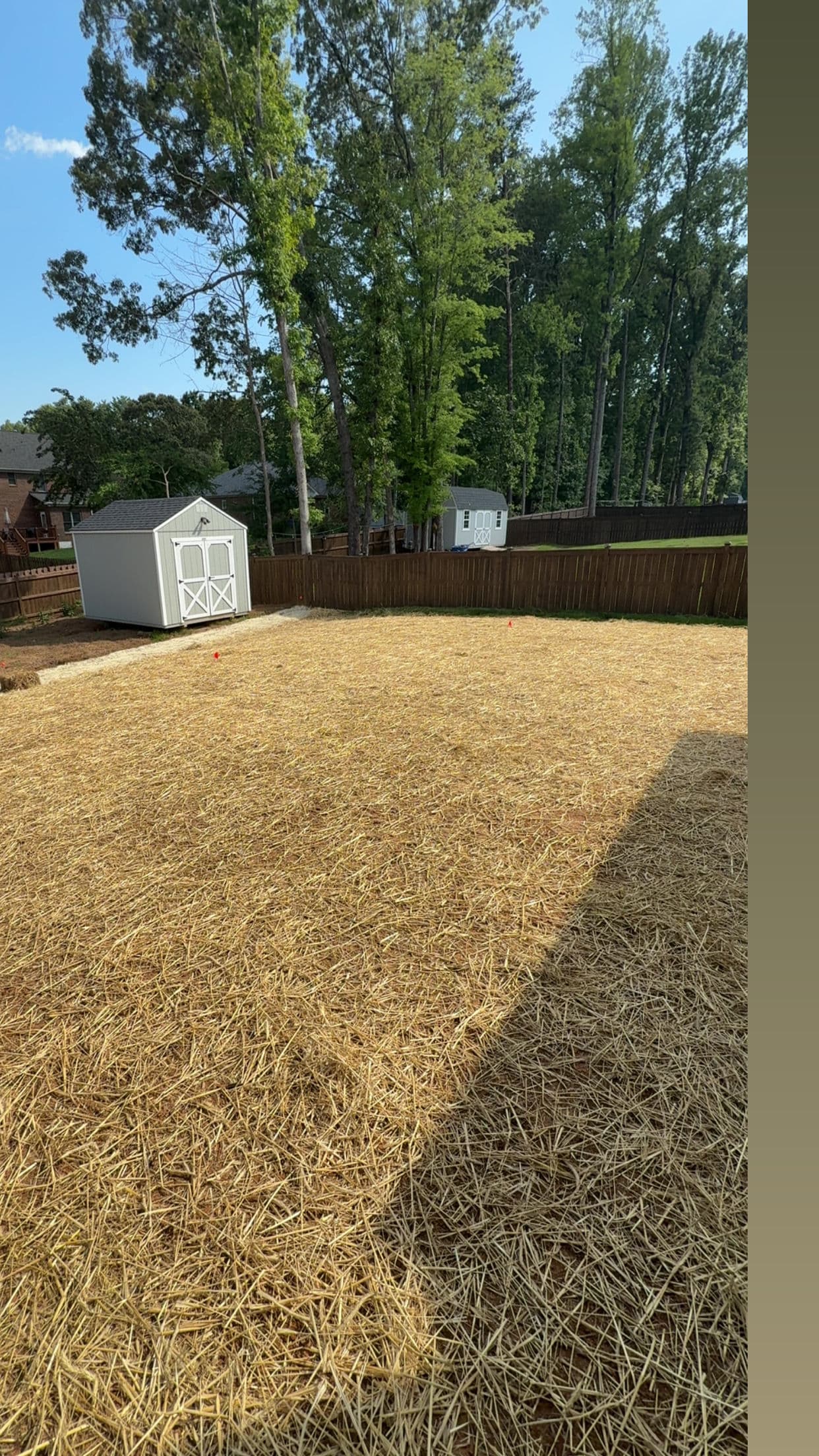 Gallery photos for Mulch, Bed Edging, Grading and Straw Seed in Gibsonville NC: Image #5