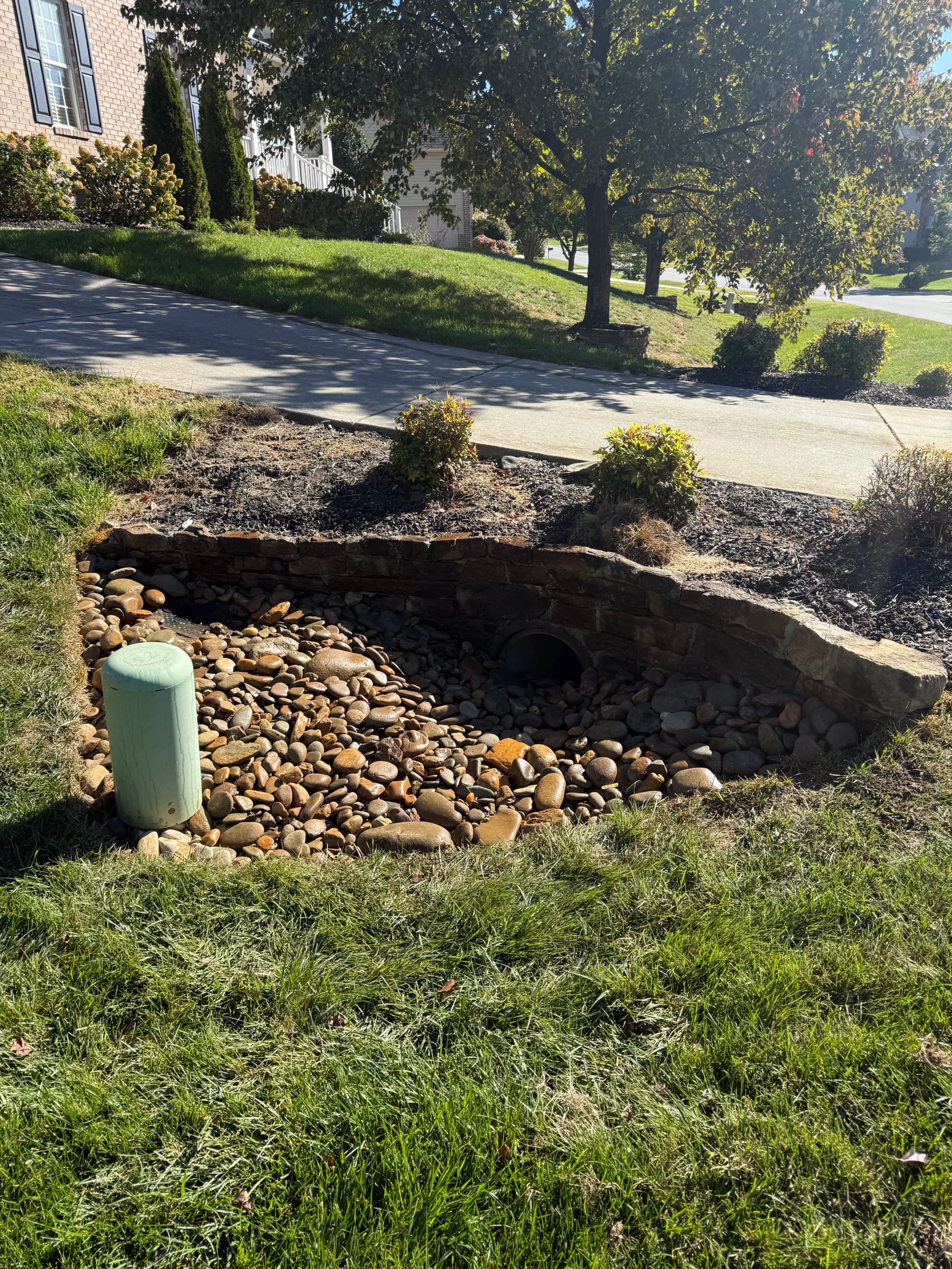 Gallery photos for Tennessee River Rock Drainage Upgrade in Browns Summit NC: Image #2