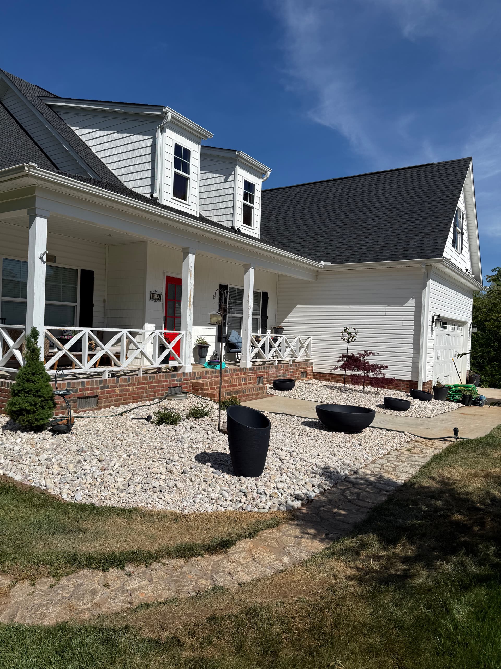 White River Rock Landscape Overhaul Front to Back image